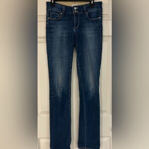 Paige Hidden Hills Straight Jeans Size 28 dark wash